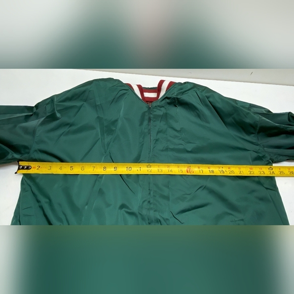NWOT SONIX Embroidered Bomber Jacket - Green and Red REVERSIBLE SZ XL - Picture 5 of 7